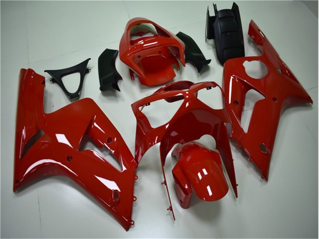 Cheap 2003-2004 Red Kawasaki ZX6R Motor Fairings