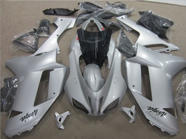 Cheap 2007-2008 Silver Kawasaki ZX6R Bike Fairing